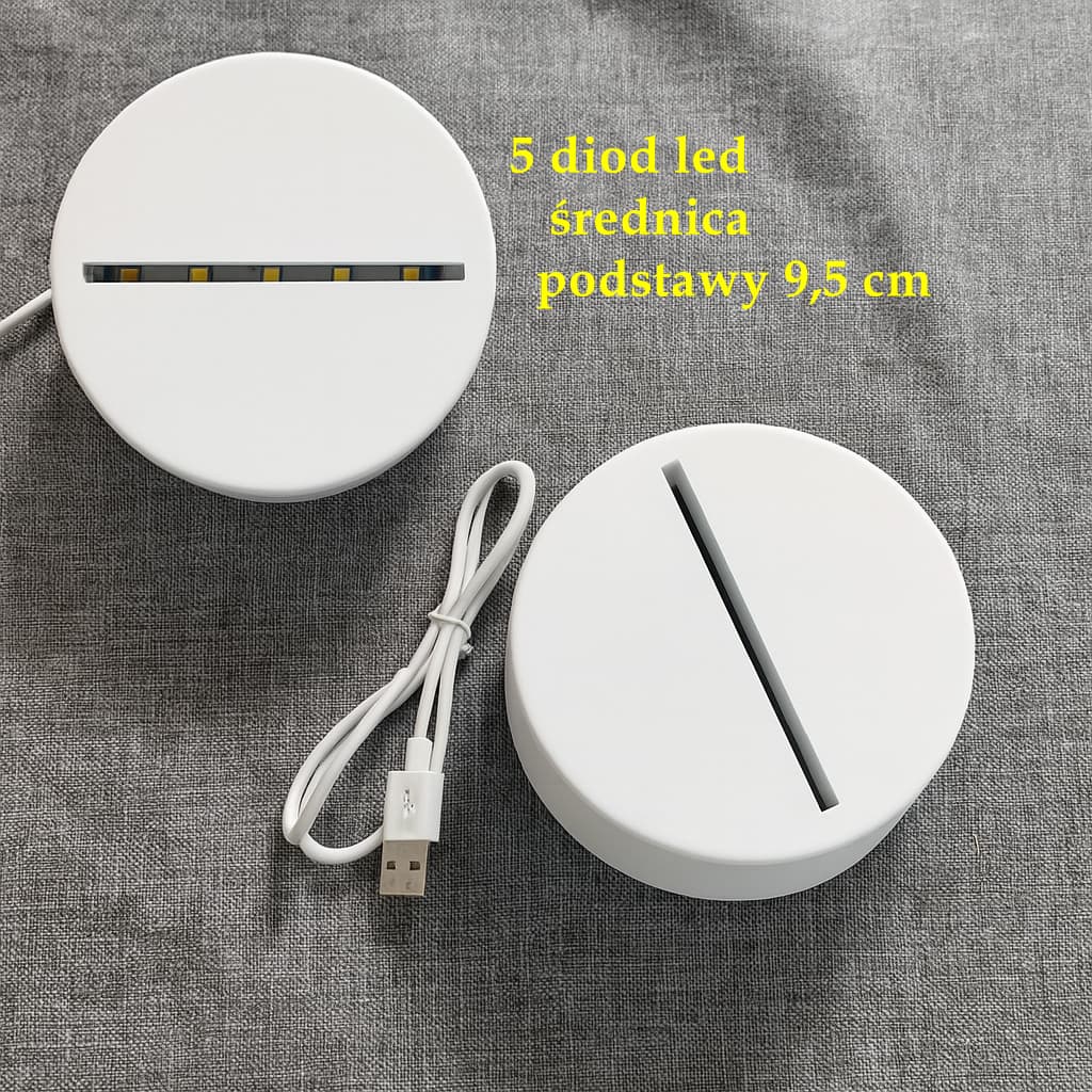 Kreatywna tablica LED – lampka nocna USB z miejscem na wiadomości z pisakiem.